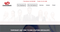 Desktop Screenshot of leadingedgepersonnel.com
